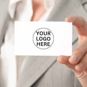Custom Business Logo l Classic Black & White Card