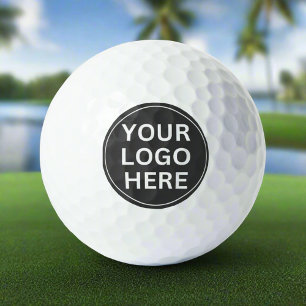 Custom Business Logo l Grey Branding Promotional Golf Balls