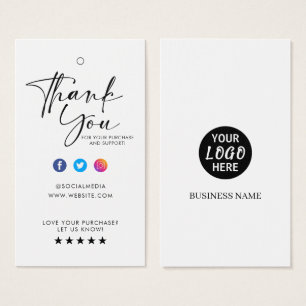 Custom Business Logo Label Hang Tag