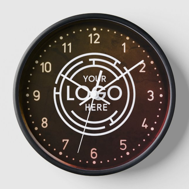 Custom Business Logo Large Clock (Front)