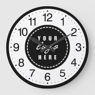 Custom Business Logo Large Clock