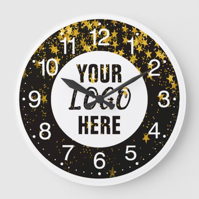 Custom Business Logo Large Clock (Front)