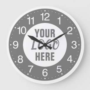 Custom Business Logo Large Clock