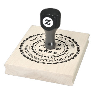 Custom Business Logo Large Rubber Stamp