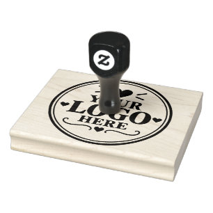 Custom Business Logo Large Rubber Stamp