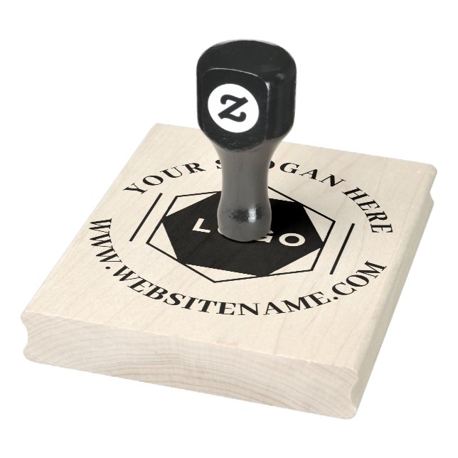 Custom Business Logo Large Rubber Stamp (Stamp)