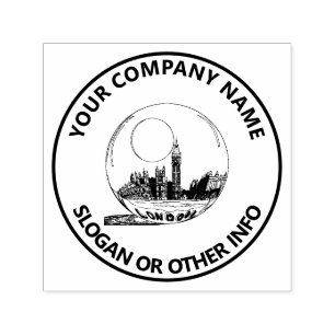 Custom Business Logo London Self-inking Stamp