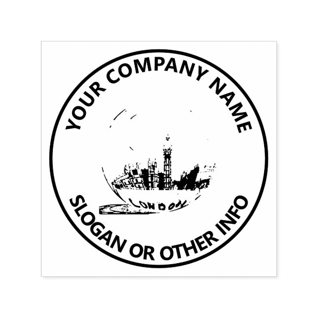 Custom Business Logo London Self-inking Stamp (Design)