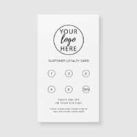 Custom Business Logo Magnetic Loyalty Card