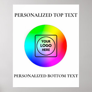 Custom Business Logo Marketing Brand Display  Poster