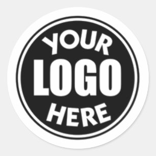 Custom Business Logo Minimal Simple Professional Classic Round Sticker