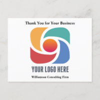 Custom Business Logo Minimalist Company Thank You
