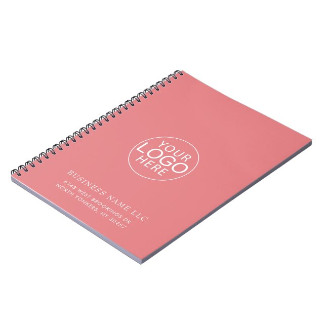 Custom Business Logo Minimalist Notebook (Left Side)