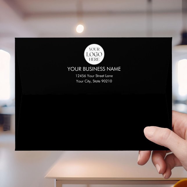 Custom Business Logo Minimalist Return Address Envelope (Creator Uploaded)