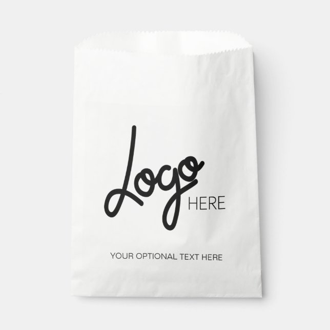 Custom Business Logo Modern Minimalist  Favour Bag (Front)