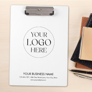 Custom Business Logo Modern Minimalist Promotional Clipboard