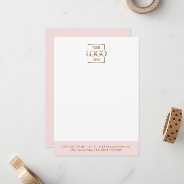 Custom Business Logo Modern Simple Minimalist Card (Front/Back In Situ)