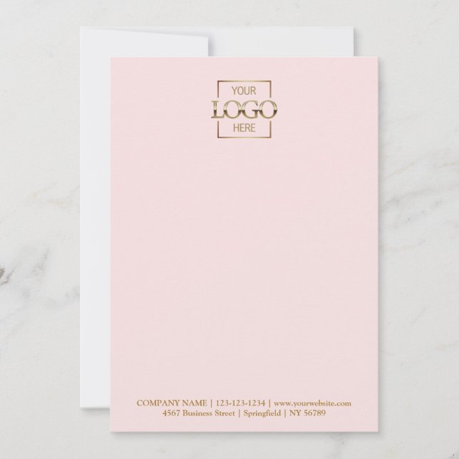 Custom Business Logo Modern Simple Minimalist Card (Front)