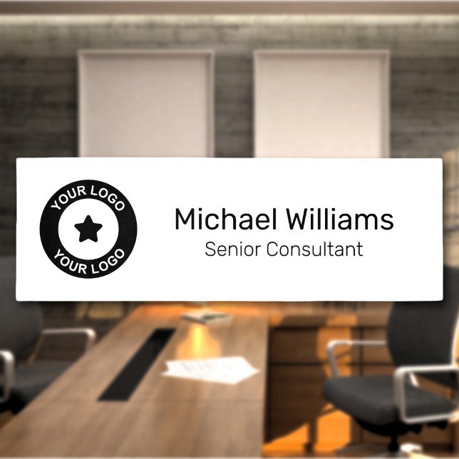 Custom Business Logo Name and Title Employee Tag (Creator Uploaded)
