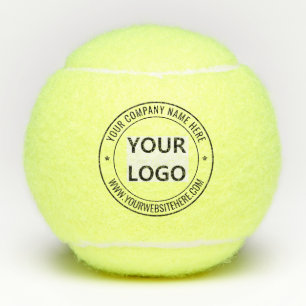 Custom Business Logo Name Info Stamp Tennis Balls