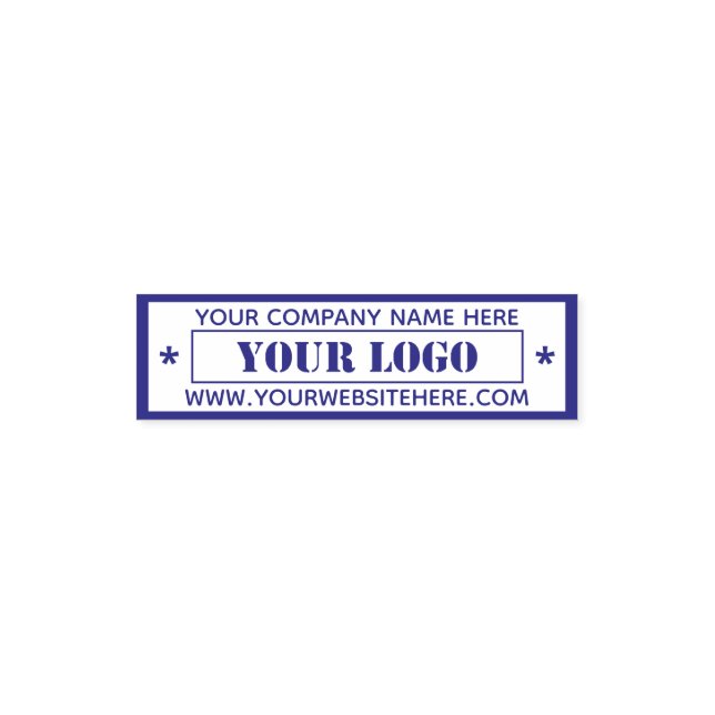 Custom Business Logo Name Stamp Professional (Design)