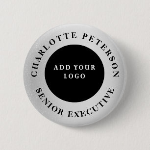 Custom Business Logo Name Tag Promotional 6 Cm Round Badge