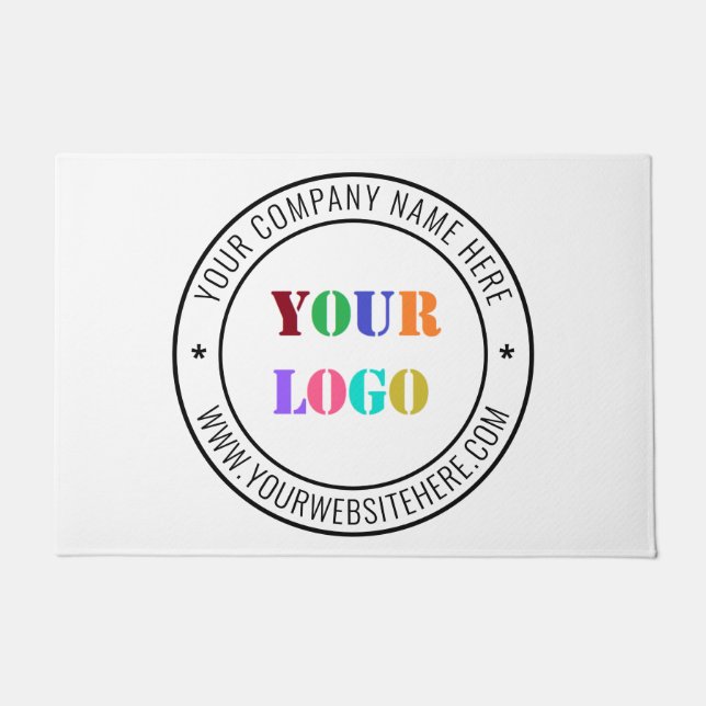 Custom Business Logo Name Website Doormat (Front)