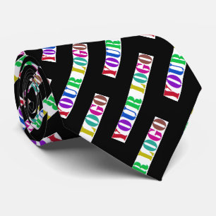 Custom Business Logo Neck Tie Template Your Colour