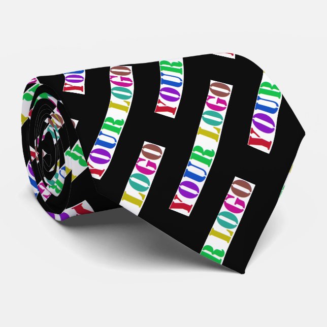Custom Business Logo Neck Tie Template Your Colour (Rolled)
