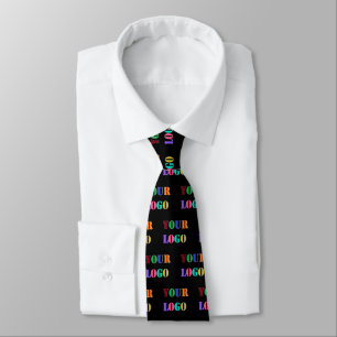 Custom Business Logo Neck Tie Template Your Colour