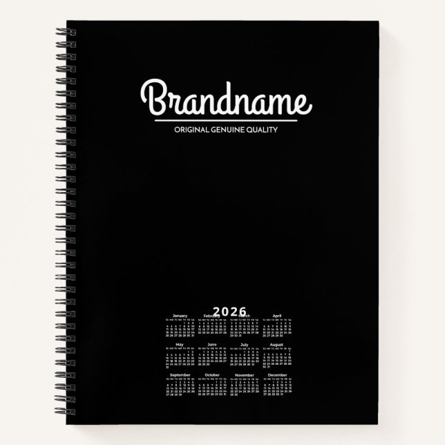 Custom Business Logo Notebook (Front)
