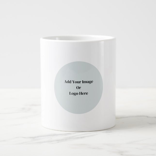 Custom Business Logo or Image Large Coffee Mug (Front)