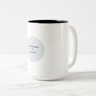 Custom Business Logo or Image Two-Tone Coffee Mug