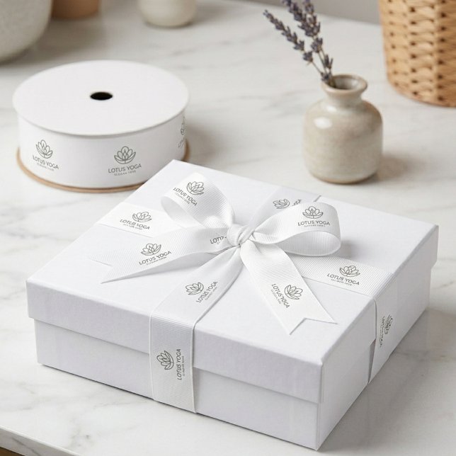 Custom Business Logo Packaging  Grosgrain Ribbon (Custom Business Logo Packaging Grosgrain Ribbon)