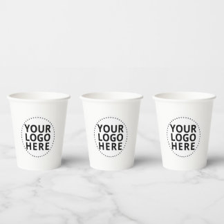 Custom Business Logo Paper Cups