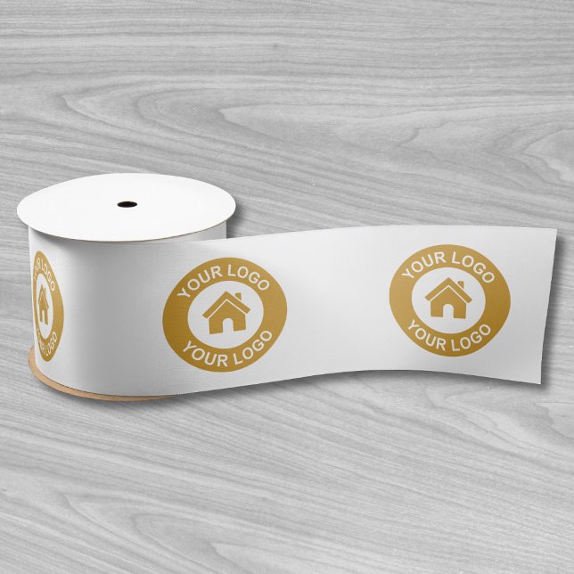 Custom Business Logo Pattern Corporate Promotional Satin Ribbon (Creator Uploaded)
