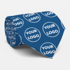 Custom Business Logo Pattern on Blue