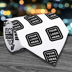 Custom Business Logo Pattern Promotional Neck Tie