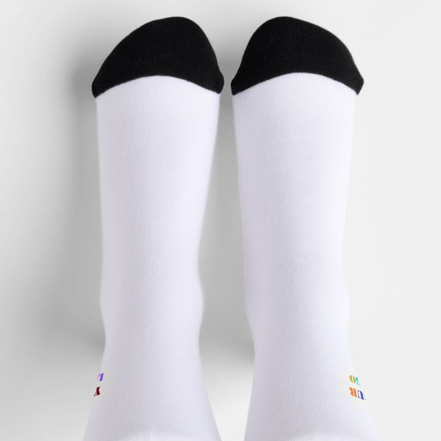 Custom Business Logo Personalised Company Socks (Top)