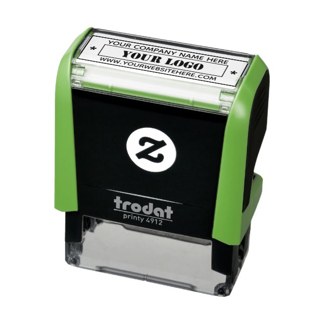 Custom Business Logo Personalised Office Modern Self-inking Stamp (Product)