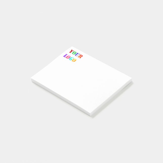Custom Business Logo Personalised Sticky Notes (Angled)