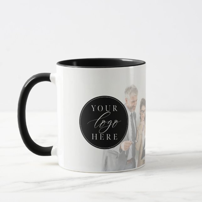 Custom Business Logo Photo Branded Mug (Left)