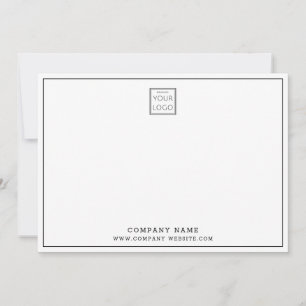 Custom  Business Logo Photo Company Thank you 5x7 Card