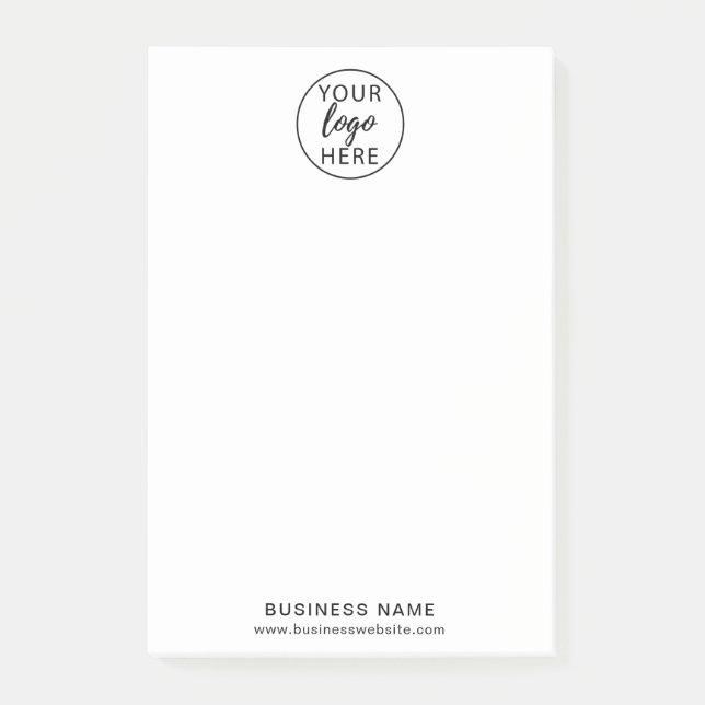 Custom Business Logo Post-It Notes (Front)
