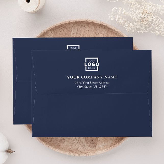 Custom Business Logo Professional Blue Envelope (Creator Uploaded)