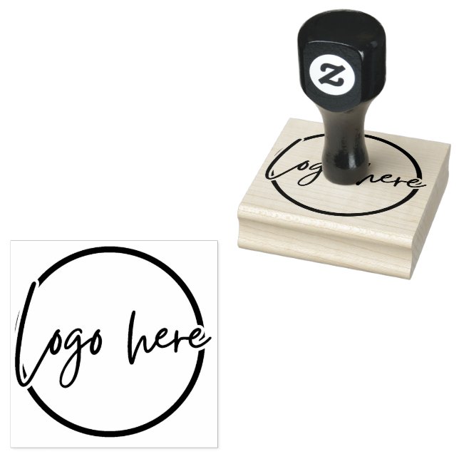 Custom Business Logo | Professional Corporate  Rubber Stamp (Stamped)