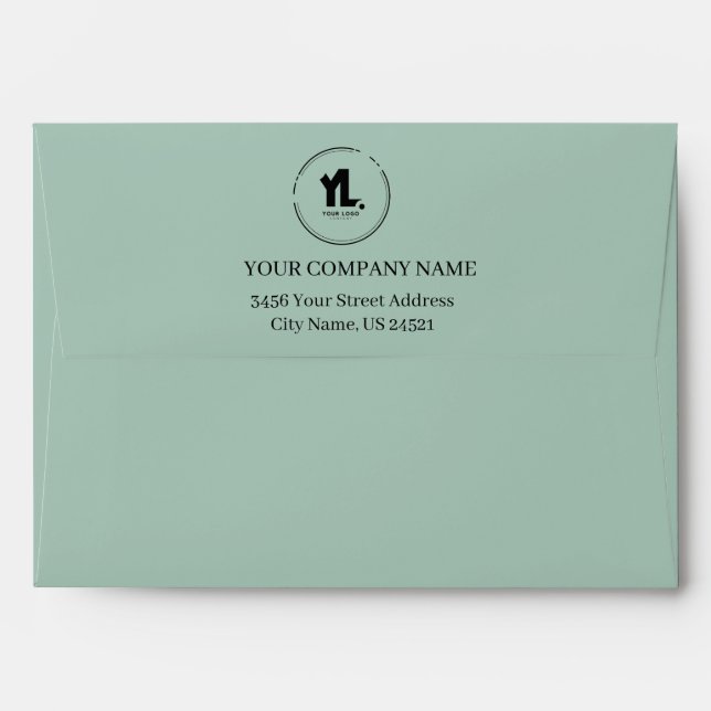 Custom Business Logo Professional Envelope (Back (Top Flap))