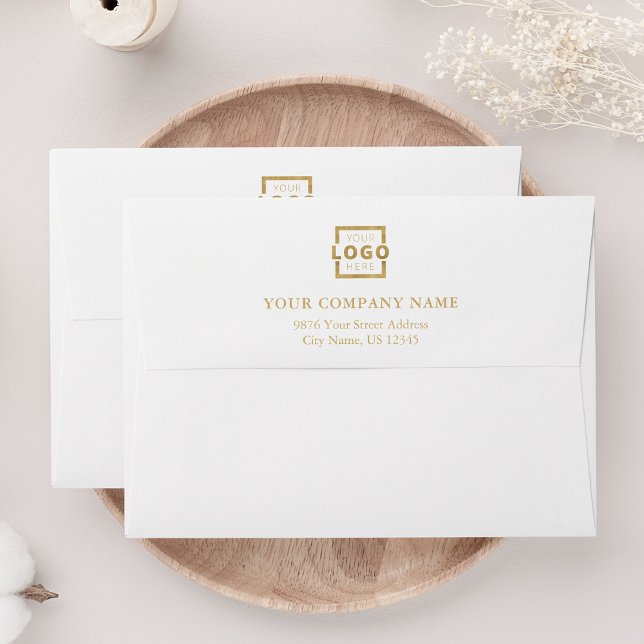 Custom Business Logo Professional Gold Envelope (Creator Uploaded)