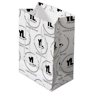 Custom Business Logo Professional Medium Gift Bag