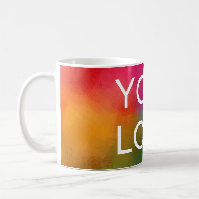 Custom Business Logo Professional Modern Template Coffee Mug (Left)